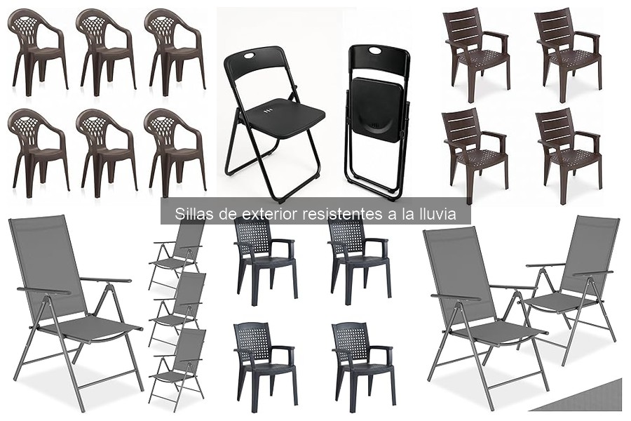 Materiales para sillas de exterior resistentes a la lluvia