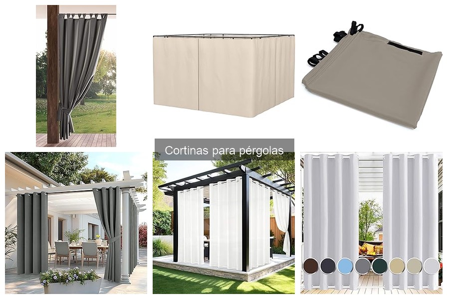 Mejores cortinas para pérgolas en climas cálidos