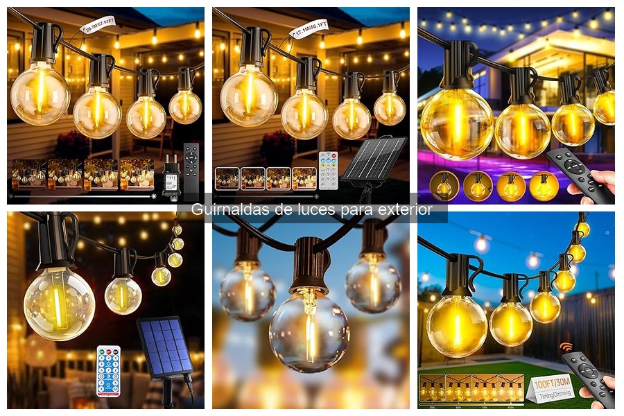 Mejores guirnaldas de luces para exterior: guía de compra