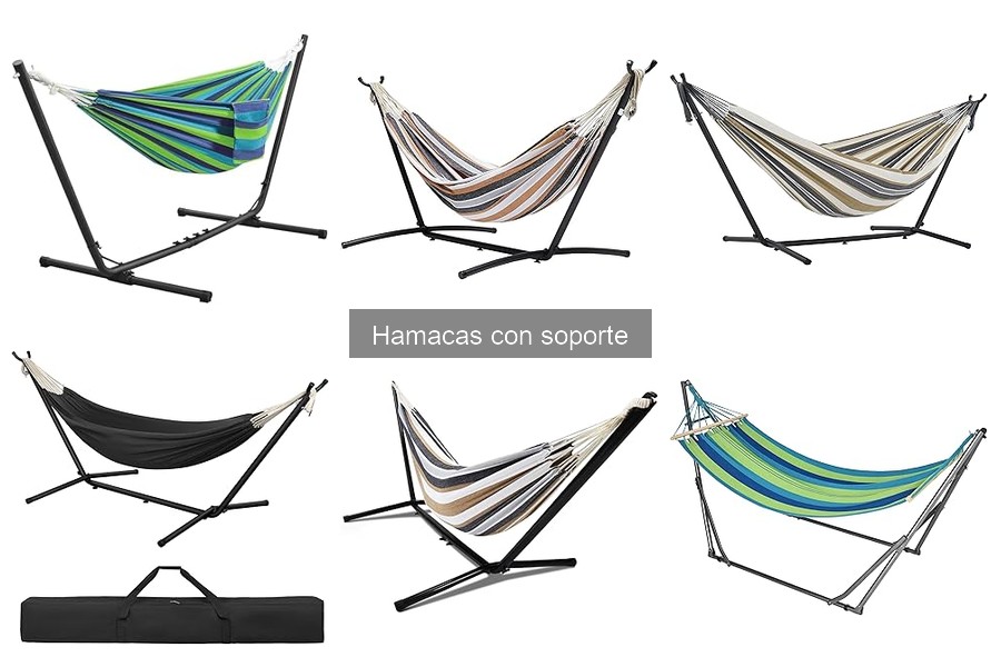 Mejores hamacas con soporte para jardines pequeños