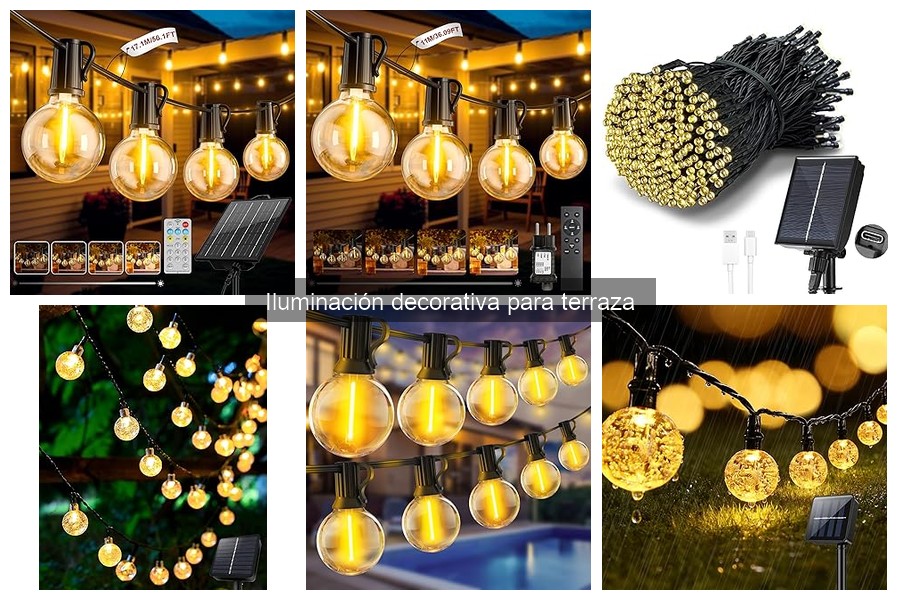 Mejores luces decorativas para terraza según tu estilo