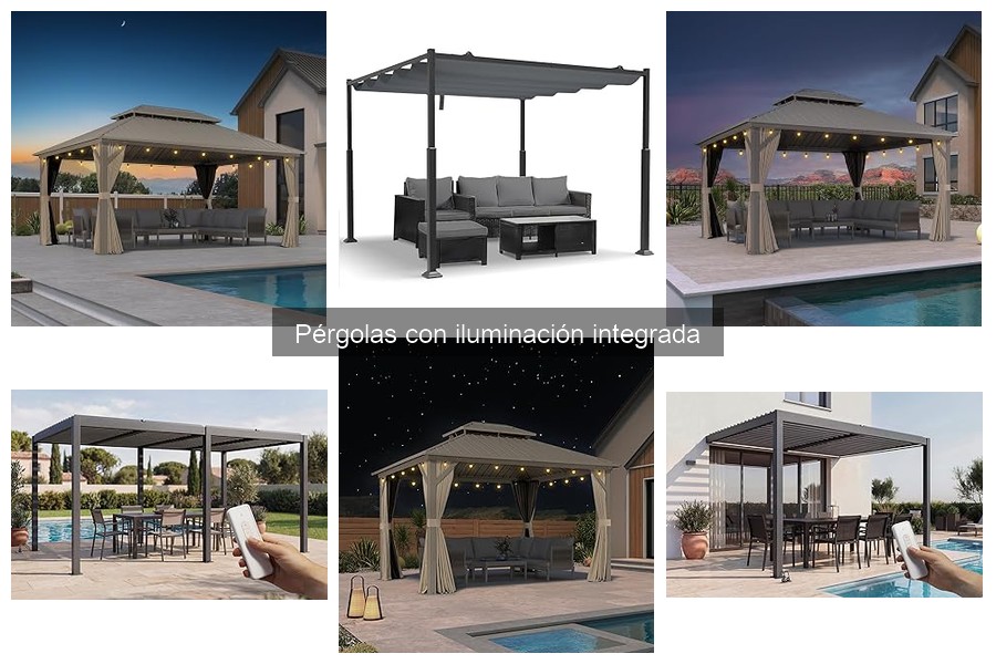 Mejores marcas de pérgolas con iluminación integrada