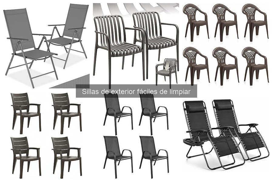 Mejores materiales para sillas de exterior fáciles de limpiar