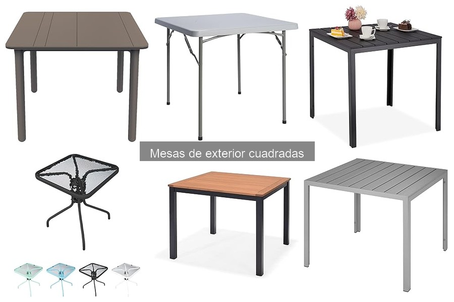 Mejores mesas cuadradas para terrazas pequeñas en 2023