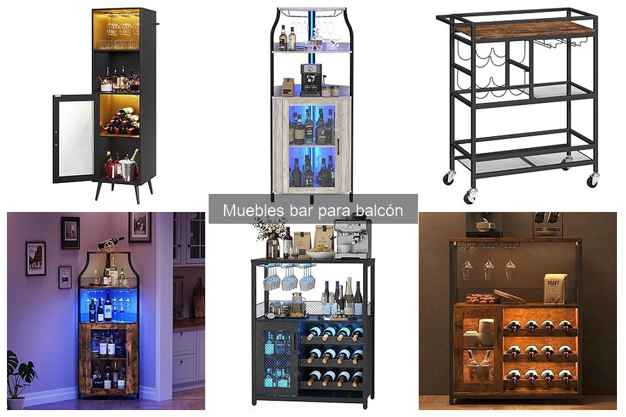 Mejores muebles bar para balcones pequeños: Comparativa