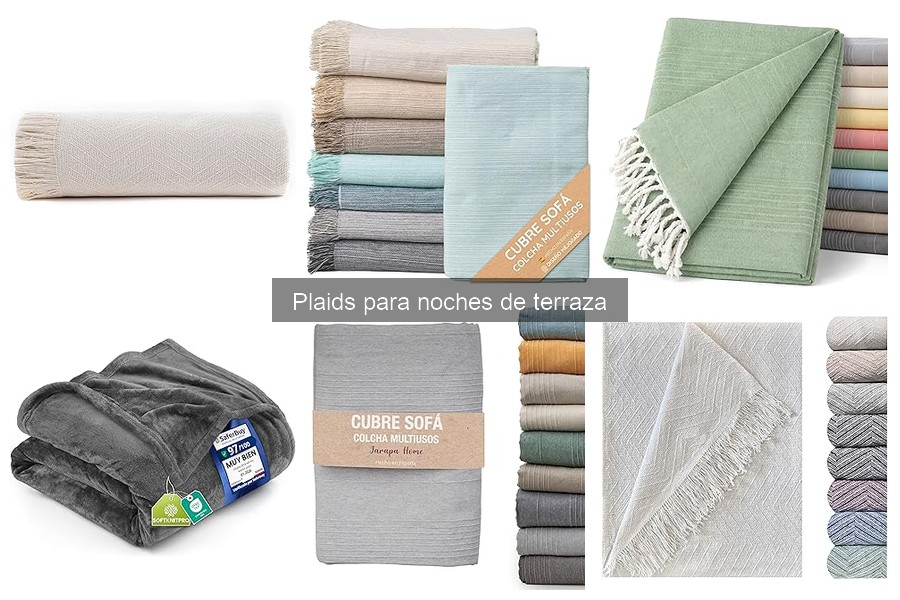 Mejores plaids para terrazas en climas fríos: comparativa