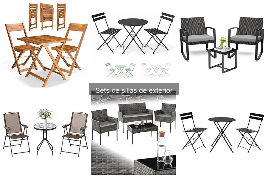 Mejores sets de sillas de exterior para espacios pequeños