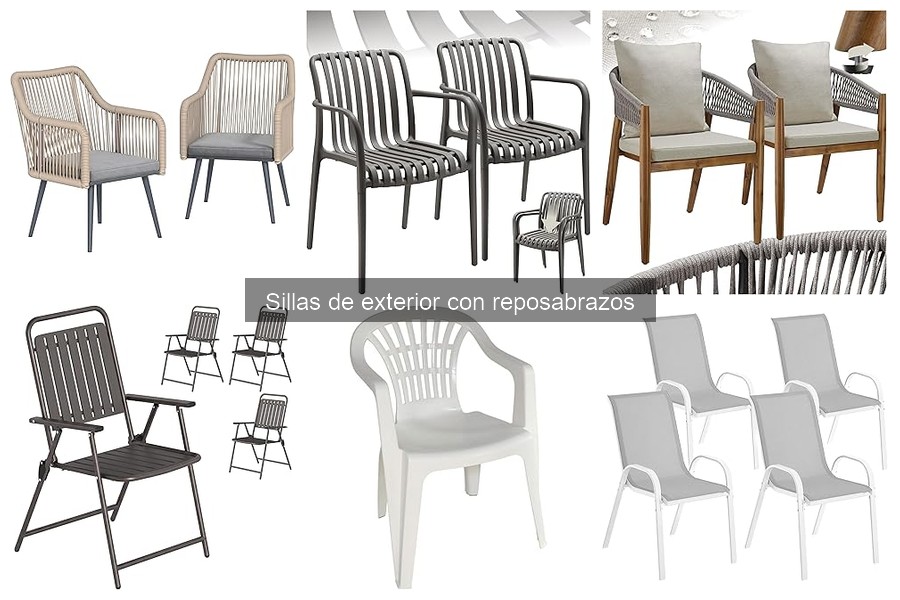Mejores sillas de exterior con reposabrazos para patios pequeños