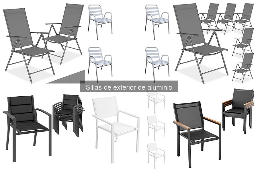 Mejores sillas de exterior de aluminio para jardines pequeños