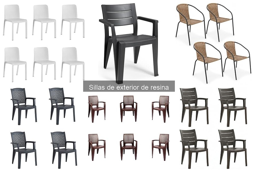 Mejores sillas de exterior de resina para espacios pequeños