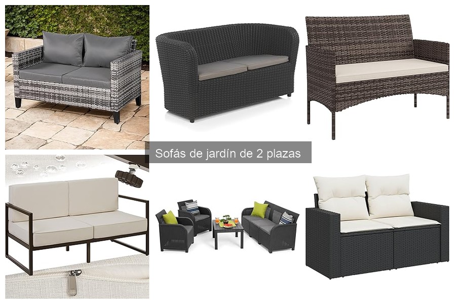 Mejores sofás de jardín de 2 plazas para espacios pequeños