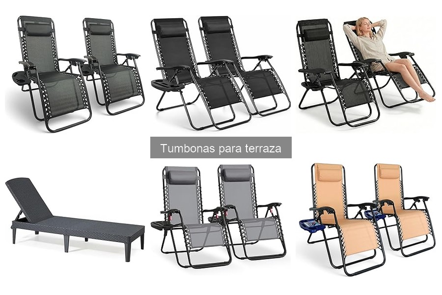 Mejores tumbonas para terraza según opiniones de usuarios