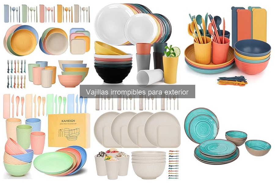 Mejores vajillas irrompibles para picnic y camping 2023