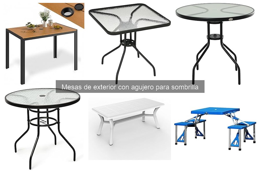 Mesas de Exterior con Agujero para Sombrilla: Todo lo que Necesitas Saber