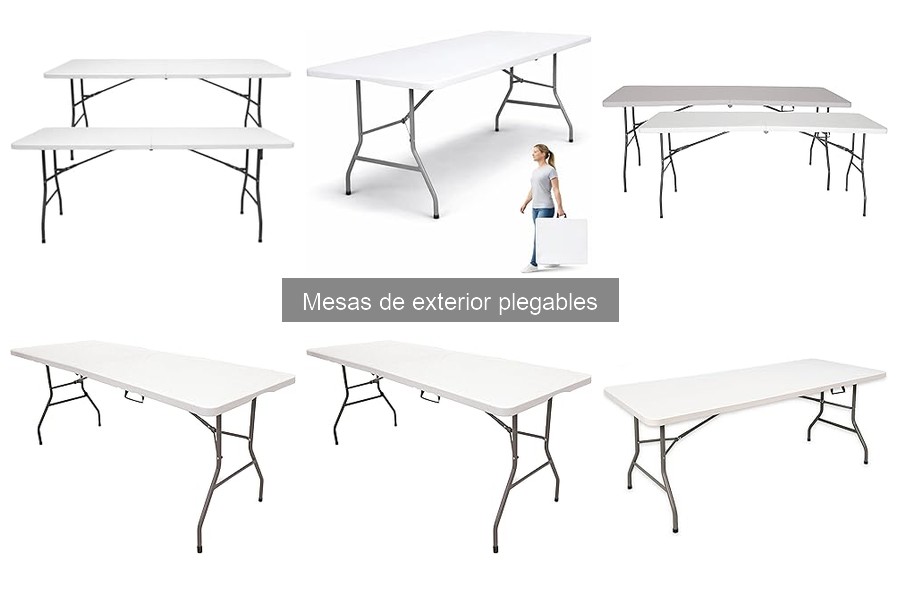 Mesas de exterior plegables ideales para espacios pequeños