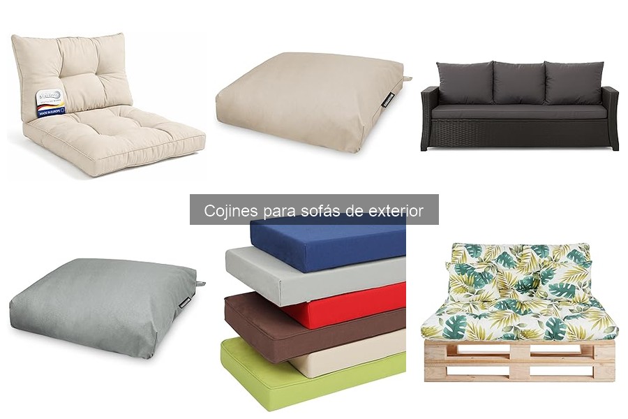 Precios y ofertas de cojines para sofás de exterior