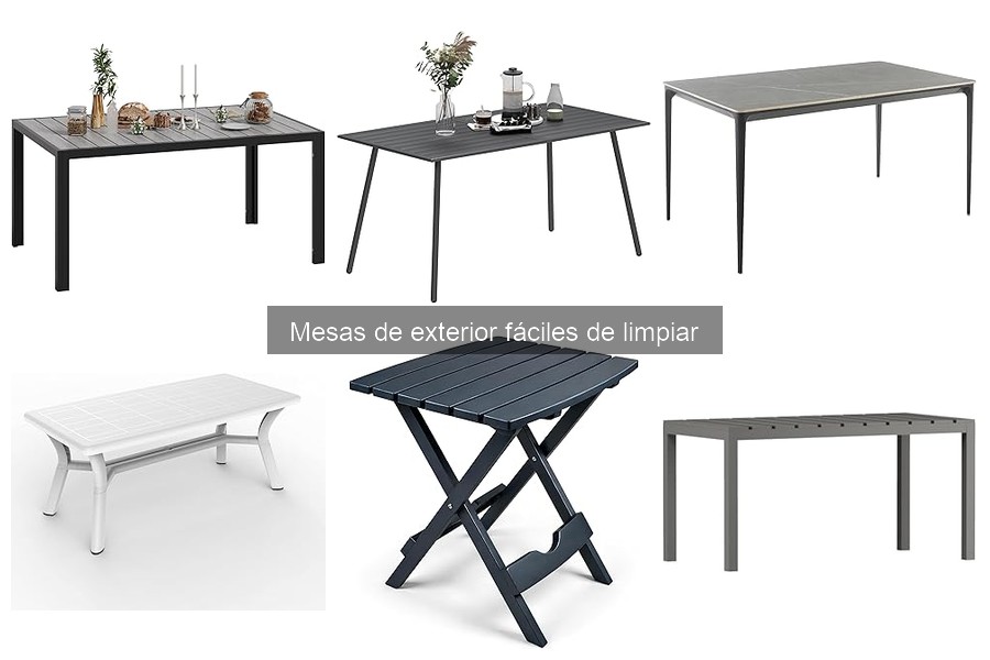 Problemas comunes al limpiar mesas de exterior y soluciones