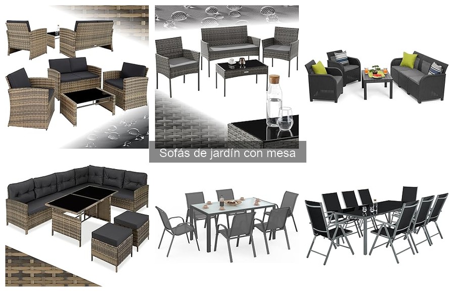 Problemas comunes de sofás de jardín con mesa y soluciones