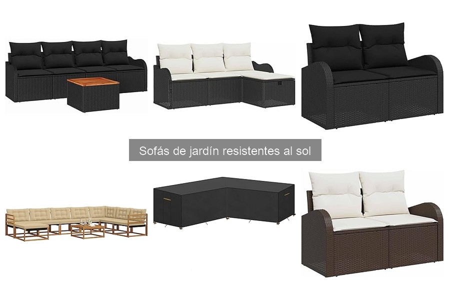 Problemas comunes de sofás de jardín expuestos al sol