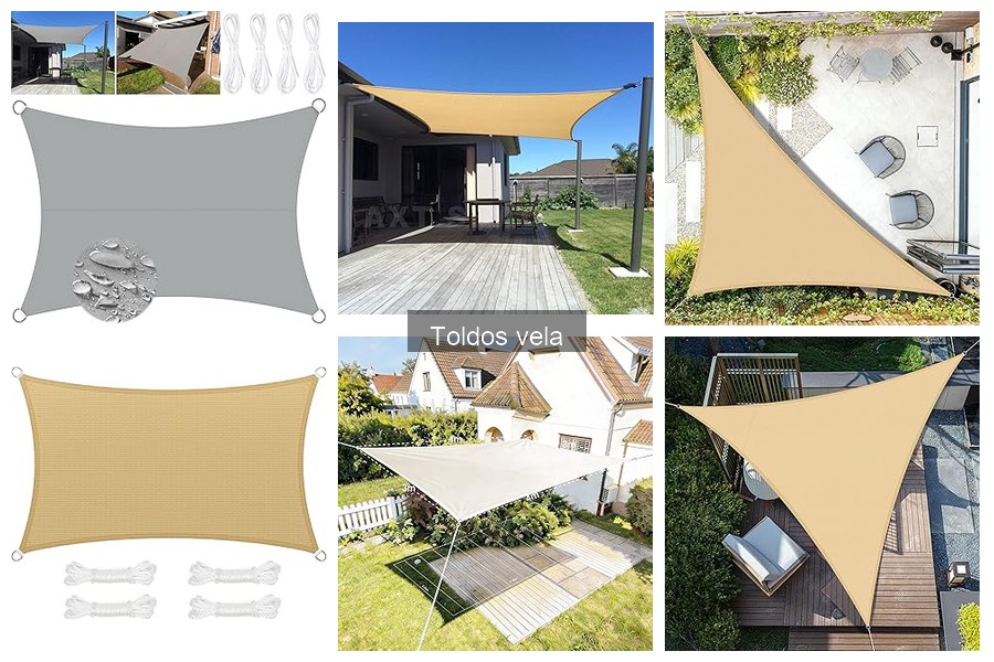 Proyectos de decoración con toldos vela para exteriores