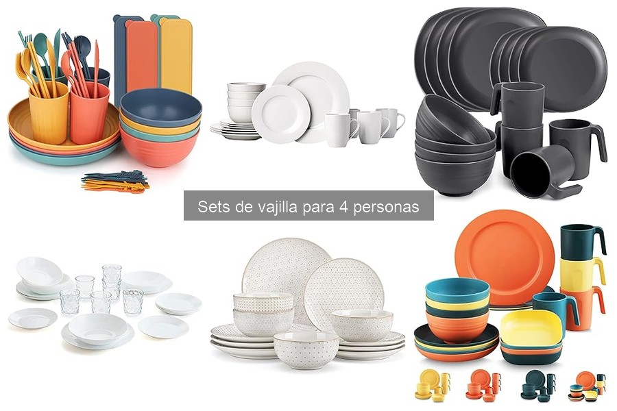 ¿Qué es un set de vajilla para 4 personas? Descubre sus características