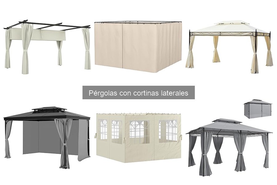 ¿Qué es una pérgola con cortinas laterales? Características