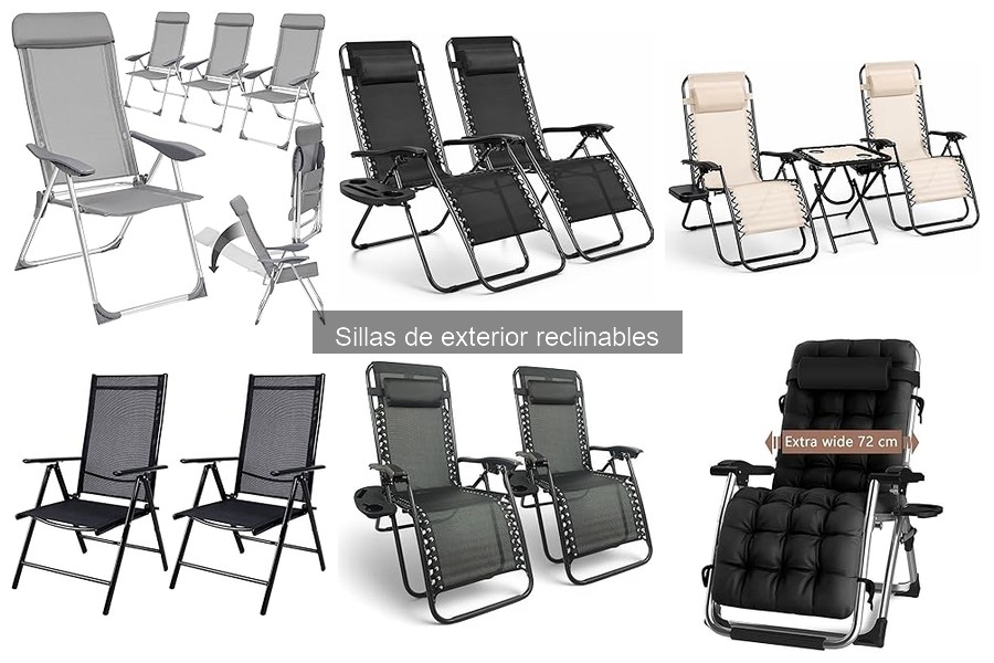 ¿Qué son las sillas de exterior reclinables? Descubre sus características