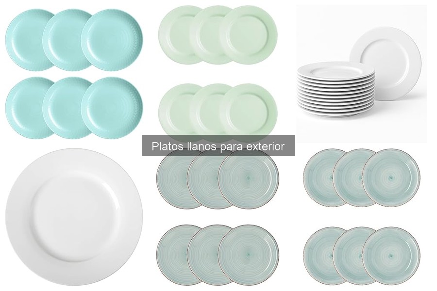 ¿Qué son los platos llanos para exterior? Características y Usos