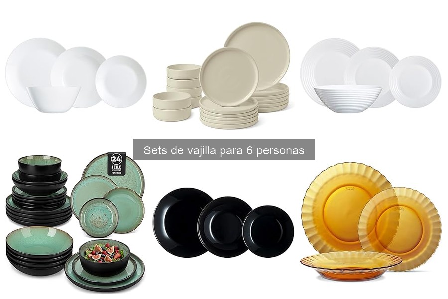 Reseñas de Sets de Vajilla para 6 Personas: Opiniones Reales