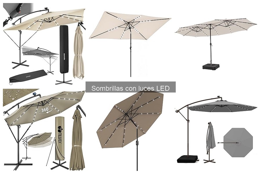 Reseñas de Sombrillas con Luces LED para Terraza y Jardín