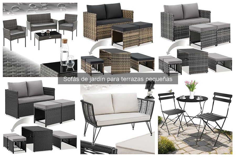 Sofás de jardín para terrazas pequeñas: ¿Dónde comprarlos baratos?