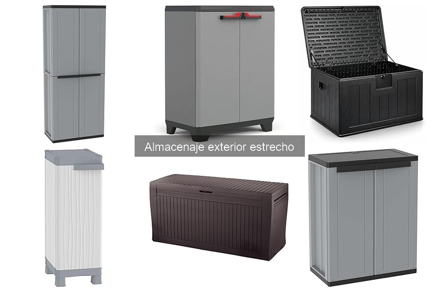 Soluciones de Almacenaje Exterior Estrecho para Espacios Reducidos
