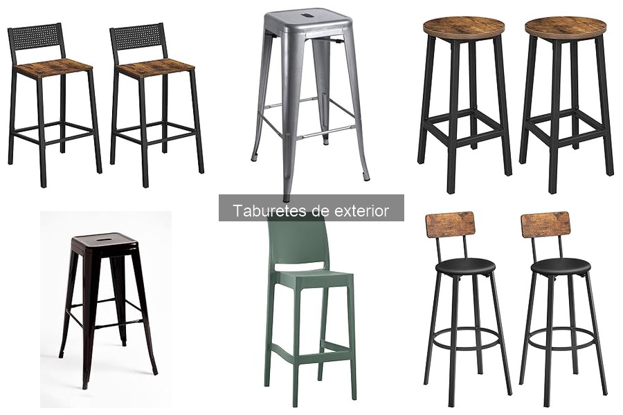 Taburetes de exterior: resistencia a la intemperie garantizada