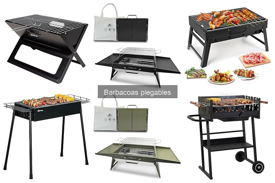 Tipos de barbacoas plegables: estilos y materiales