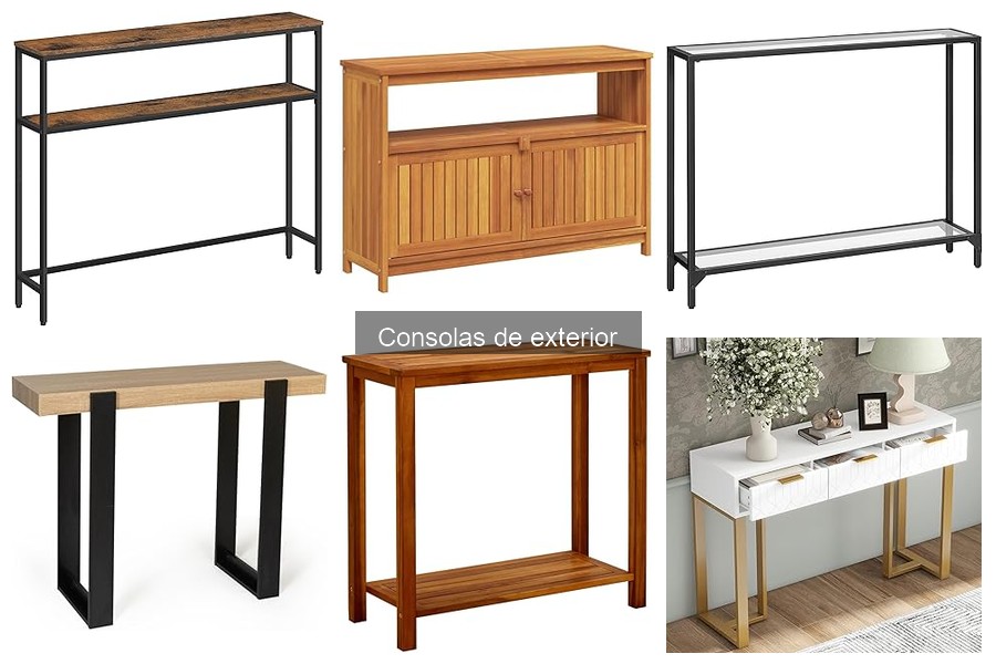Tipos de Consolas de Exterior: Materiales y Estilos