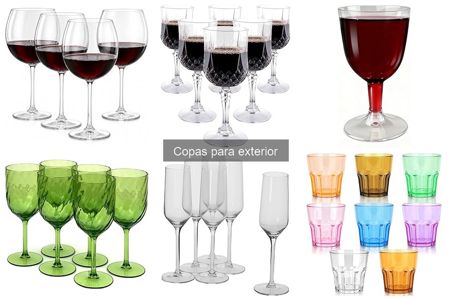 Tipos de copas para exterior: materiales y funciones