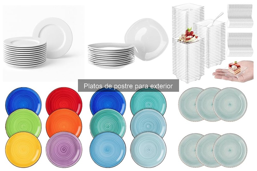 Tipos de platos de postre para exterior: guía esencial