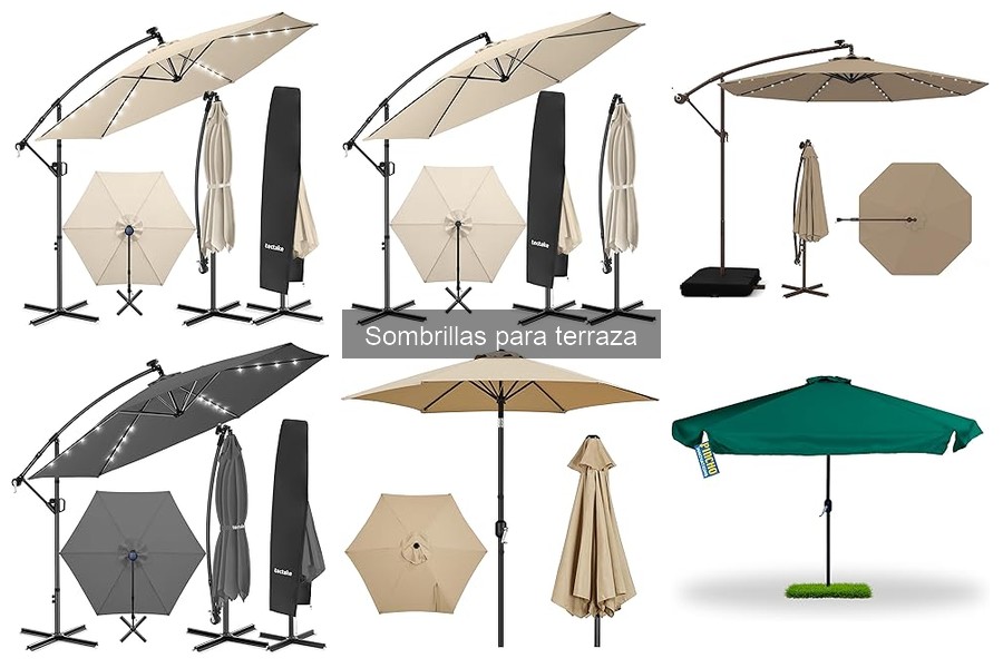 Tipos de sombrillas para terraza: guía completa y usos