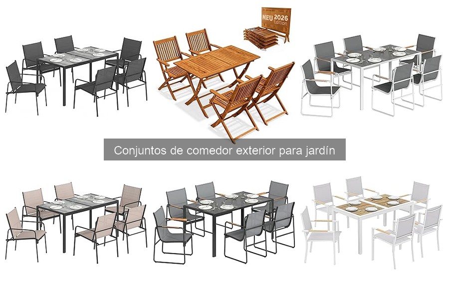 Todo sobre los conjuntos de comedor exterior para jardín