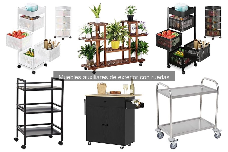 Ventajas de los muebles auxiliares de exterior con ruedas