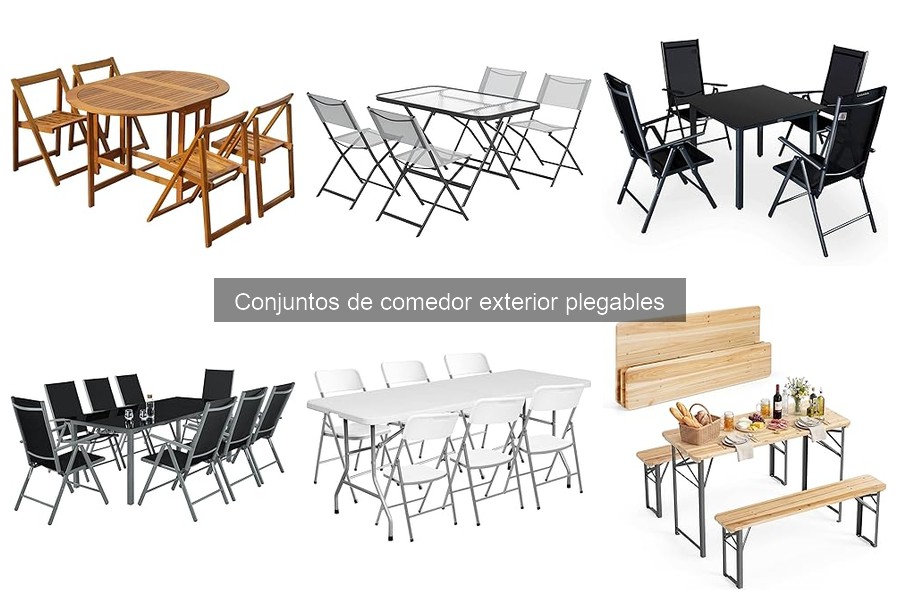 Ventajas y desventajas de conjuntos de comedor exterior plegables