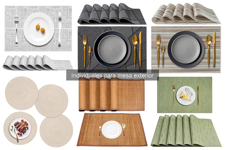 Ventajas y Desventajas de las Individuales para Mesa Exterior