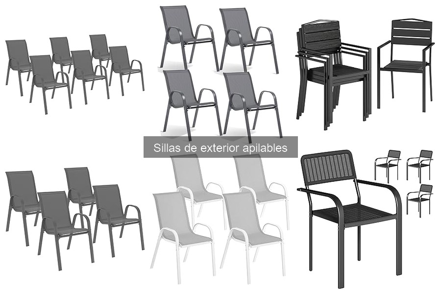 Ventajas y desventajas de las sillas de exterior apilables