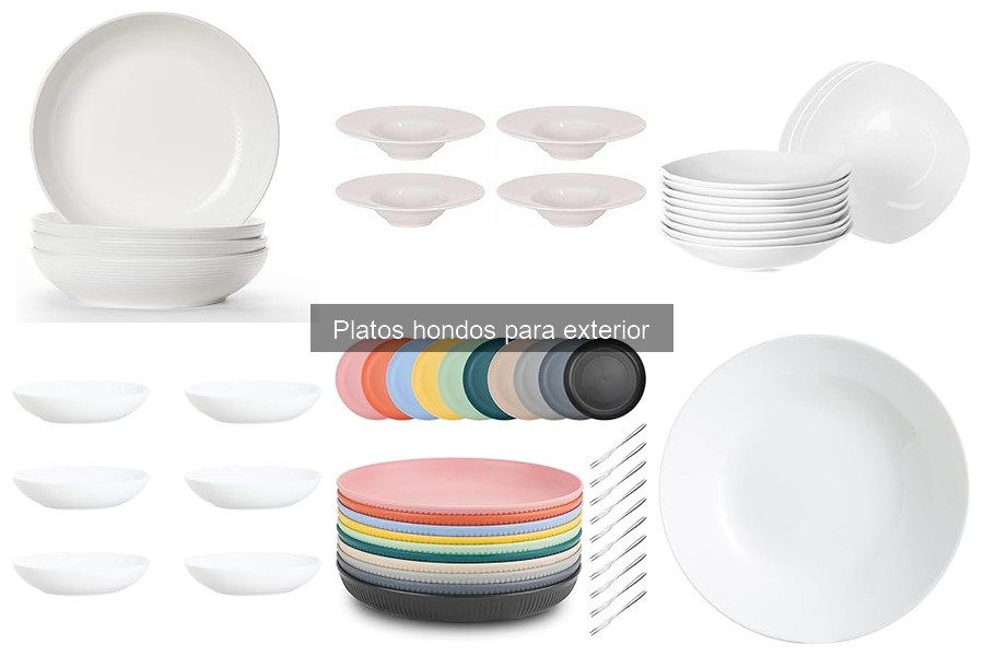 Ventajas y desventajas de los platos hondos para exterior